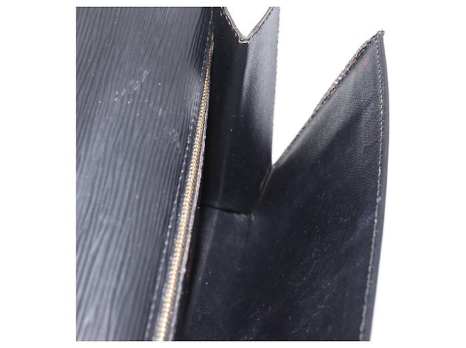 LOUIS VUITTON Epi Série Dragonne Clutch Bag Preto M52612 LV Auth 174735 - vista 21