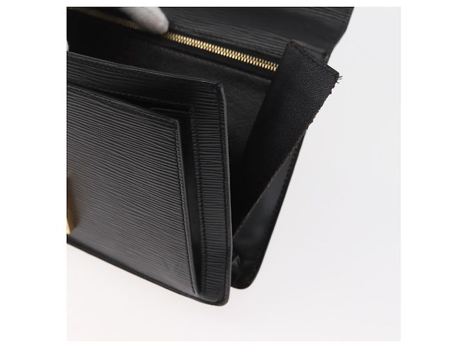 LOUIS VUITTON Epi Série Dragonne Clutch Bag Preto M52612 LV Auth 174735 - vista 8