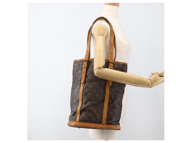 LOUIS VUITTON Borsa a Spalla Monogram Bucket GM M42236 LV Auth BAZ725 Monogramma - vista 23