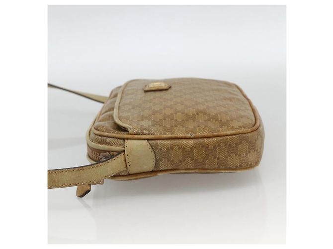 Céline Borsa a mano in tela Macadam CELINE PVC 2 pezzi Marrone Beige Auth ka3848 - vista 13