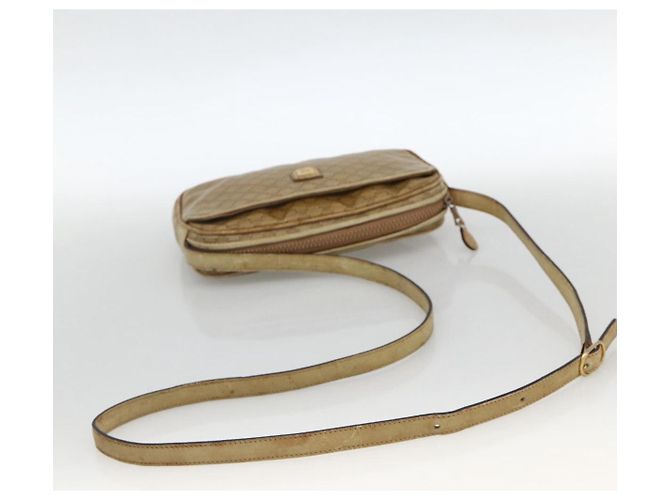 Céline Borsa a mano in tela Macadam CELINE PVC 2 pezzi Marrone Beige Auth ka3848 - vista 14