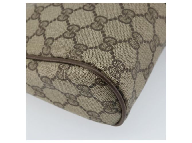 GUCCI GG Supreme Web Sherry Line Clutch Bag PVC Beige Oro 89 01 012 Auth YKZ156 - vista 16