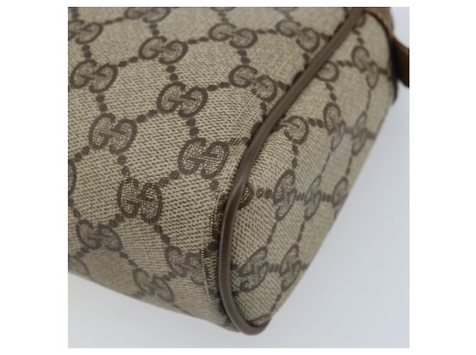 GUCCI GG Supreme Web Sherry Line Clutch Bag PVC Beige Oro 89 01 012 Auth YKZ156 - vista 7