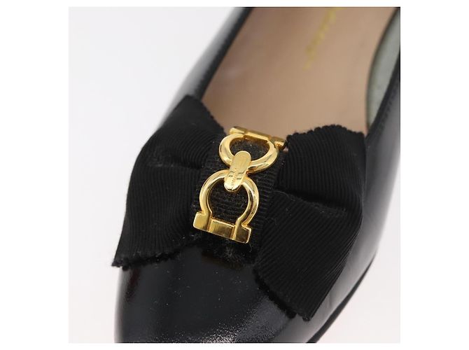 Salvatore Ferragamo Décolleté in Pelle 6 Nero Auth 174618A - vista 13
