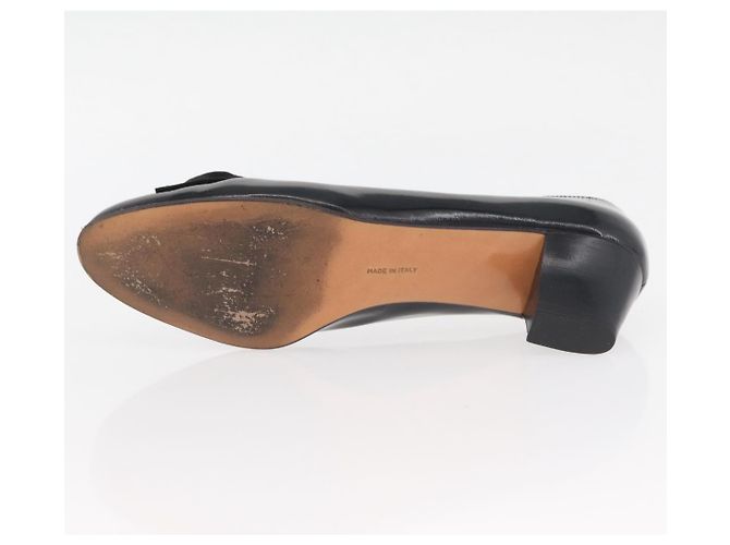 Salvatore Ferragamo Décolleté in Pelle 6 Nero Auth 174618A - vista 25