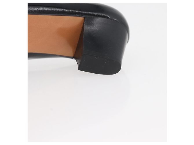 Salvatore Ferragamo Décolleté in Pelle 6 Nero Auth 174618A - vista 28