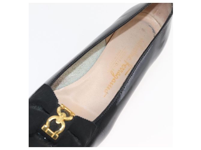 Salvatore Ferragamo Décolleté in Pelle 6 Nero Auth 174618A - vista 31