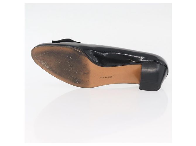 Salvatore Ferragamo Décolleté in Pelle 6 Nero Auth 174618A - vista 7