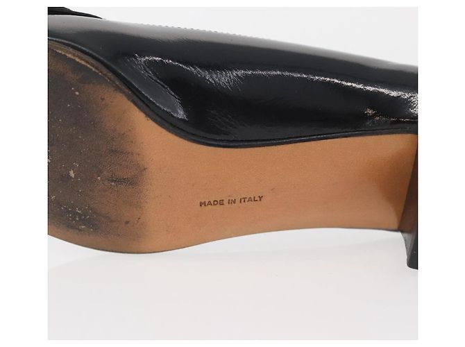 Salvatore Ferragamo Décolleté in Pelle 6 Nero Auth 174618A - vista 9
