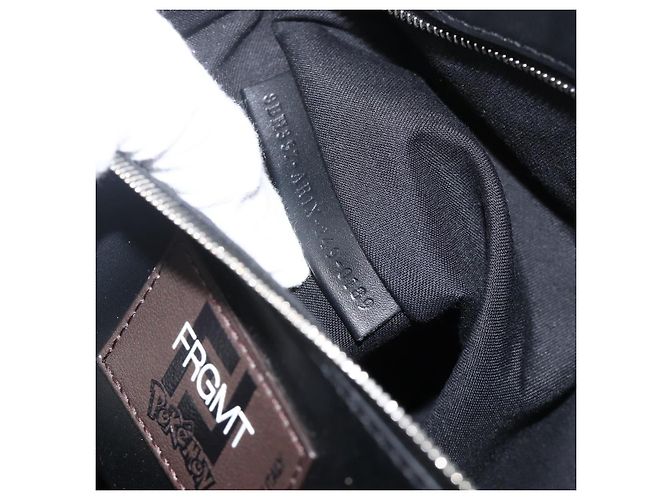 FENDI Pokemon Dragonite Fragment Zucca Canvas Tasche 2way Schwarz Braun Auth ka3850SM - Ansicht 12