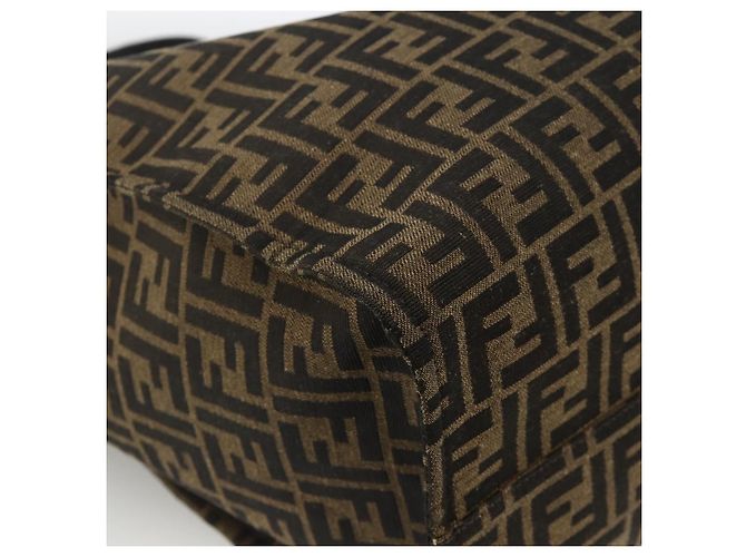 FENDI Pokemon Dragonite Fragment Zucca Canvas Tasche 2way Schwarz Braun Auth ka3850SM - Ansicht 18