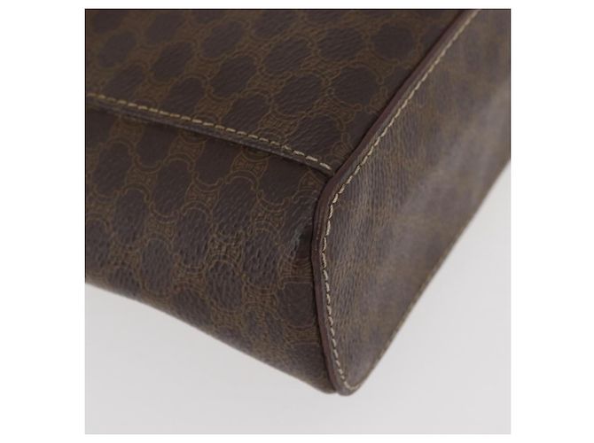 Céline Borsa a mano in tela Macadam CELINE in pelle PVC marrone oro Auth BAZ799 D'oro - vista 16