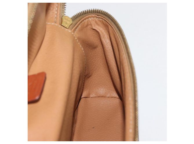 Céline Borsa a mano in tela Macadam CELINE in pelle PVC marrone oro Auth BAZ799 D'oro - vista 19