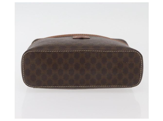 Céline Borsa a mano in tela Macadam CELINE in pelle PVC marrone oro Auth BAZ799 D'oro - vista 5