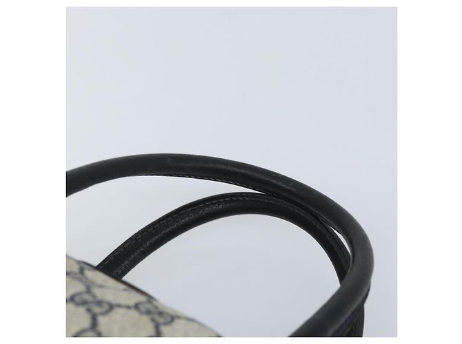 Borsa a Mano GUCCI GG Supreme PVC Blu Navy Oro Auth YKZ165 D'oro - vista 14