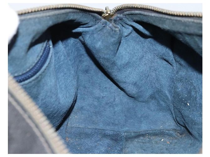 Borsa a Mano GUCCI GG Supreme PVC Blu Navy Oro Auth YKZ165 D'oro - vista 20