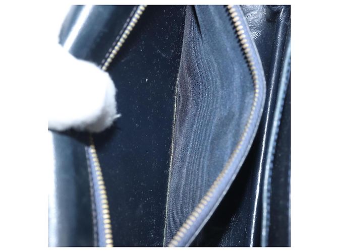 Céline Borsa a spalla Celine C Sulky Carriage in tela blu navy e oro Auth ARZ786 D'oro - vista 12