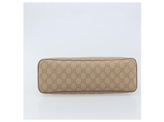 Gucci Borsa Tote GG Supreme in PVC beige e oro 353440 Auth YKZ112 D'oro - vista 5