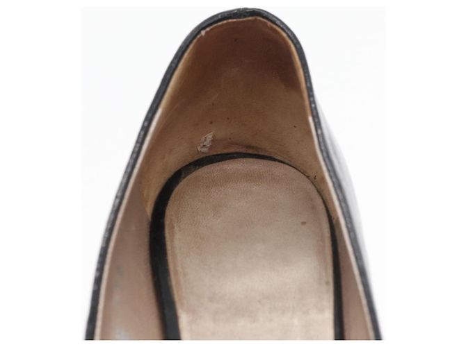 Salvatore Ferragamo Vara Pumps con Fiocco in Pelle Nera Auth 174627A - vista 34