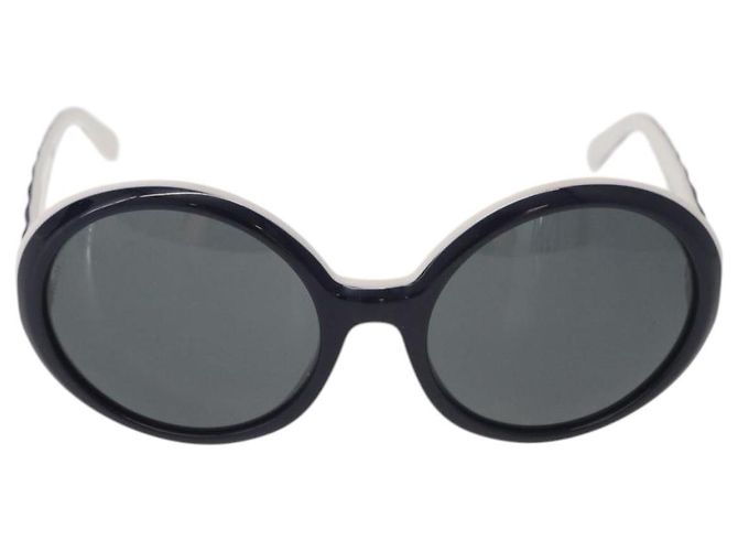 Occhiali da sole CHANEL in plastica Viola CC Auth ka3691A Porpora - vista 13