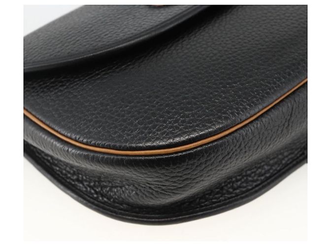 Christian Dior Schultertasche aus Leder Schwarz Gold Auth ka3839A Golden - Ansicht 14