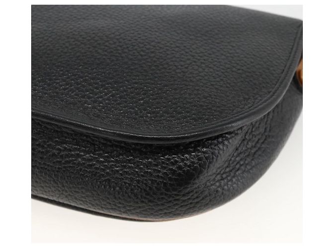 Christian Dior Schultertasche aus Leder Schwarz Gold Auth ka3839A Golden - Ansicht 15