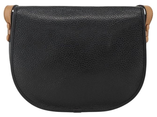 Christian Dior Schultertasche aus Leder Schwarz Gold Auth ka3839A Golden - Ansicht 2