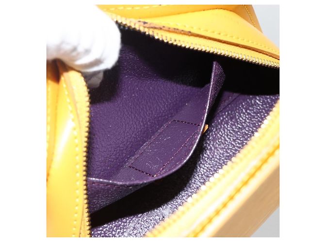 LOUIS VUITTON Pochette Dauphine PM Epi Giallo M48449 LV Auth BA12005 - vista 11