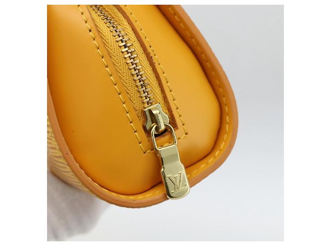 LOUIS VUITTON Pochette Dauphine PM Epi Giallo M48449 LV Auth BA12005 - vista 8