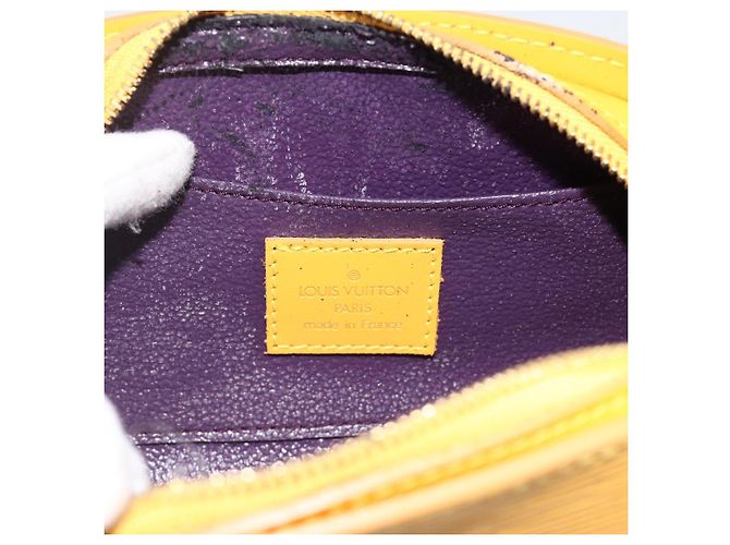 LOUIS VUITTON Pochette Dauphine PM Epi Giallo M48449 LV Auth BA12005 - vista 9