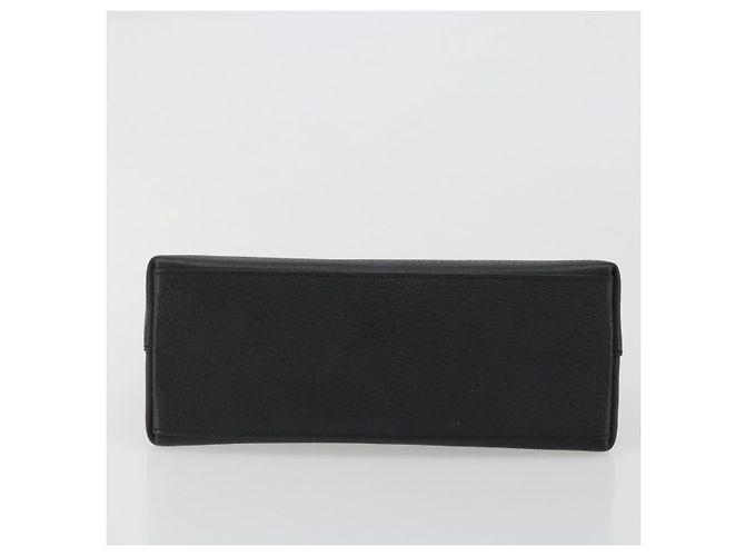Borsa a mano in pelle Gucci Bamboo nera e oro 000 1014 1888 Auth INZ098 Nero D'oro - vista 5