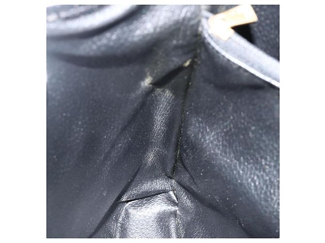 Céline Borsa tote in tela Macadam CELINE in pelle PVC nera e oro Auth YKZ1148 Nero D'oro - vista 19