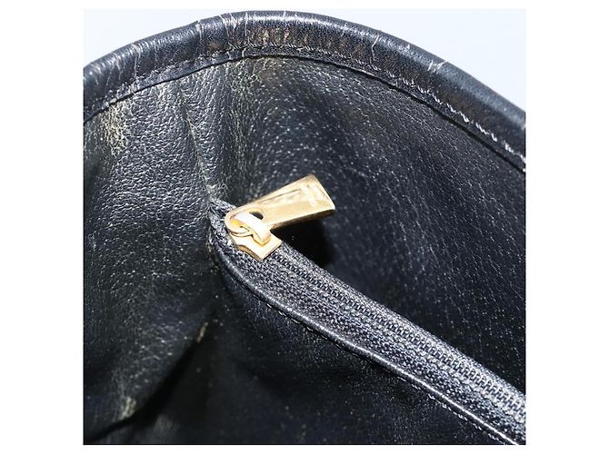 Céline Borsa tote in tela Macadam CELINE in pelle PVC nera e oro Auth YKZ1148 Nero D'oro - vista 20