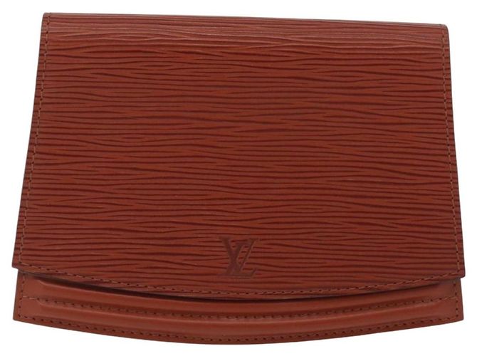 LOUIS VUITTON Pochette Tilsitt Epi Marrone M52603 LV Auth INZ113 - vista 13
