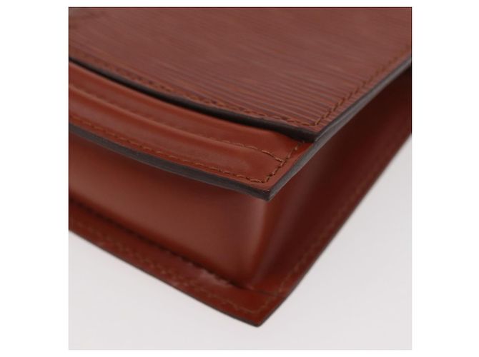 LOUIS VUITTON Pochette Tilsitt Epi Marrone M52603 LV Auth INZ113 - vista 14