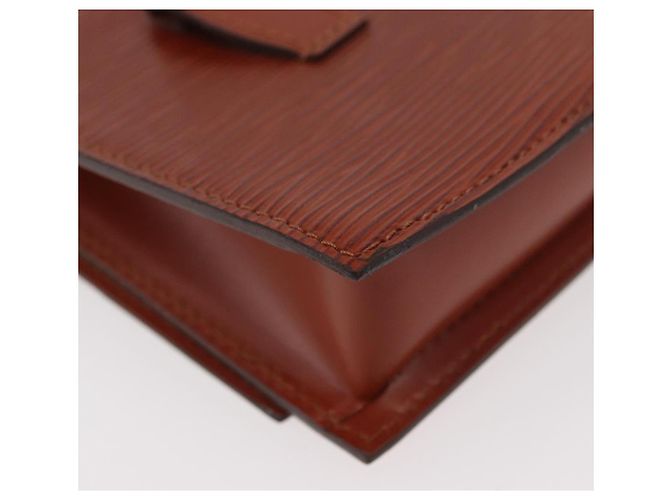 LOUIS VUITTON Pochette Tilsitt Epi Marrone M52603 LV Auth INZ113 - vista 15