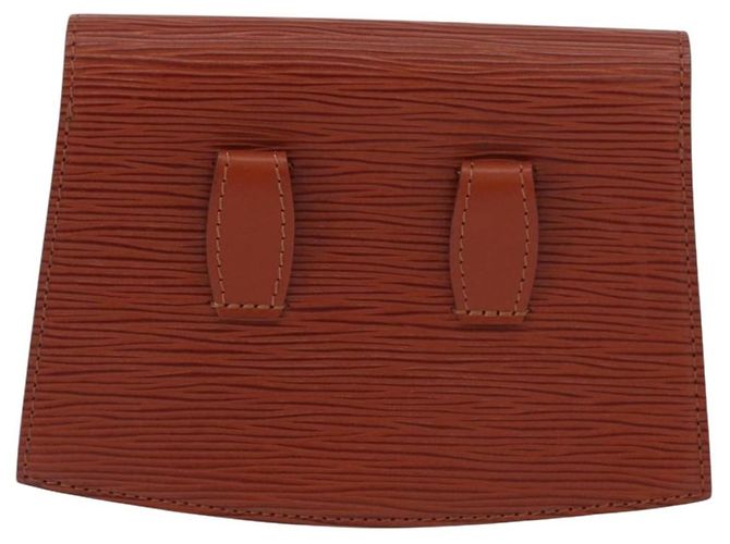 LOUIS VUITTON Pochette Tilsitt Epi Marrone M52603 LV Auth INZ113 - vista 2