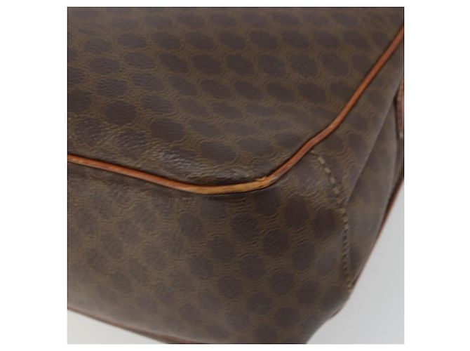 Céline Borsa a spalla circolare in tela Macadam CELINE in pelle PVC marrone oro Auth YKZ1025 D'oro - vista 15