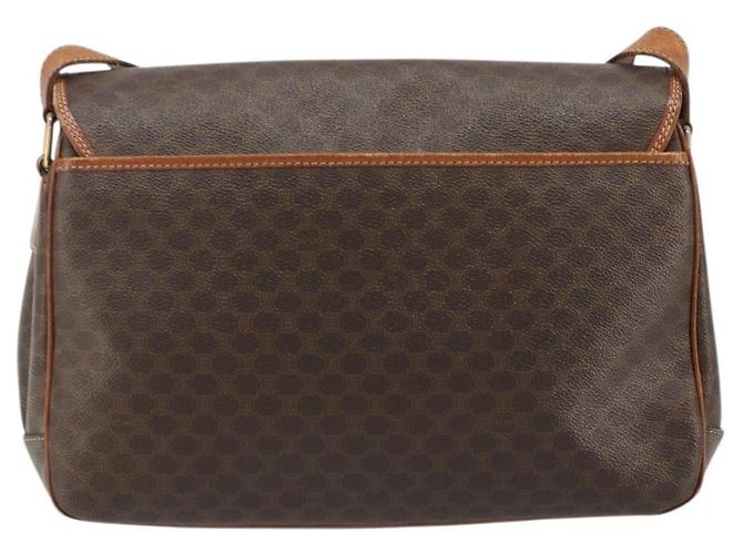 Céline Borsa a spalla circolare in tela Macadam CELINE in pelle PVC marrone oro Auth YKZ1025 D'oro - vista 2