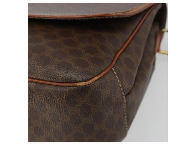 Céline Borsa a spalla circolare in tela Macadam CELINE in pelle PVC marrone oro Auth YKZ1025 D'oro - vista 9
