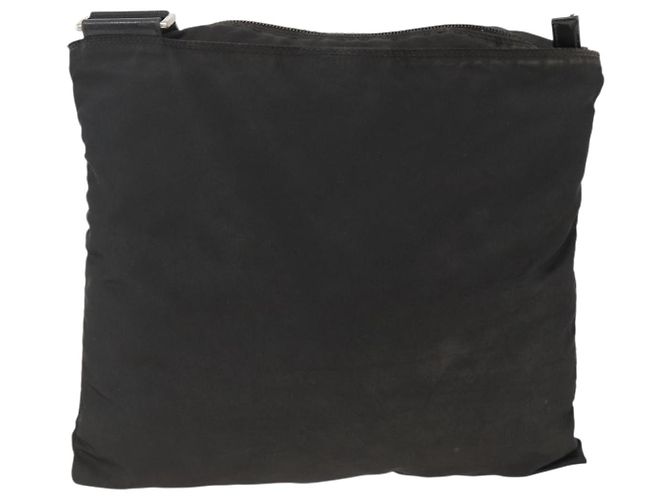 Borsa a Spalla PRADA Nylon Nero Argento Autentica YKZ307 - vista 2
