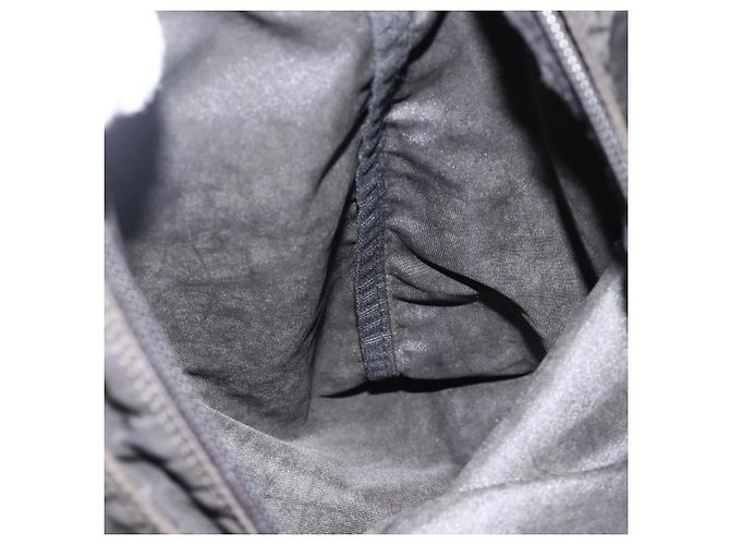 Borsa a Spalla PRADA Nylon Nero Argento Autentica YKZ307 - vista 21