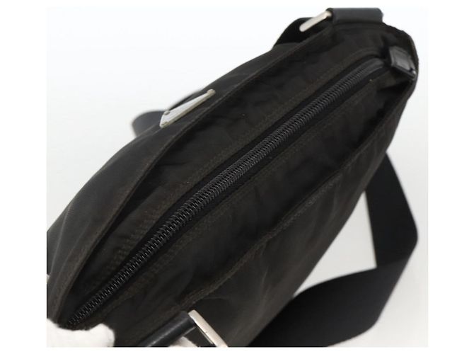 Borsa a Spalla PRADA Nylon Nero Argento Autentica YKZ307 - vista 6