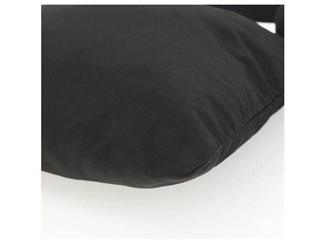 Borsa a Spalla PRADA Nylon Nero Argento Autentica YKZ307 - vista 8