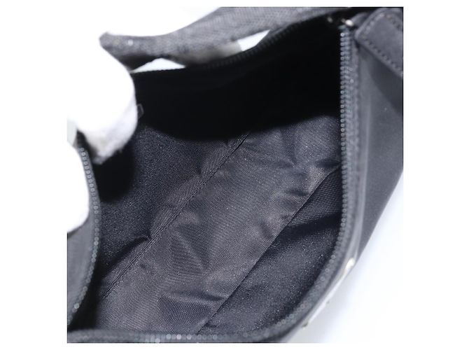 PRADA Borsa Pouch in Nylon Nero Argento Auth YKZ309 - vista 11