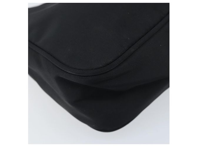 PRADA Borsa Pouch in Nylon Nero Argento Auth YKZ309 - vista 14