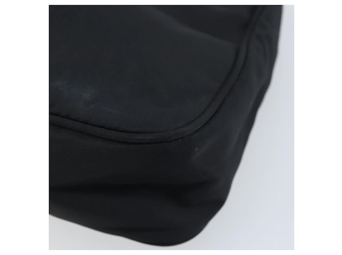PRADA Borsa Pouch in Nylon Nero Argento Auth YKZ309 - vista 15