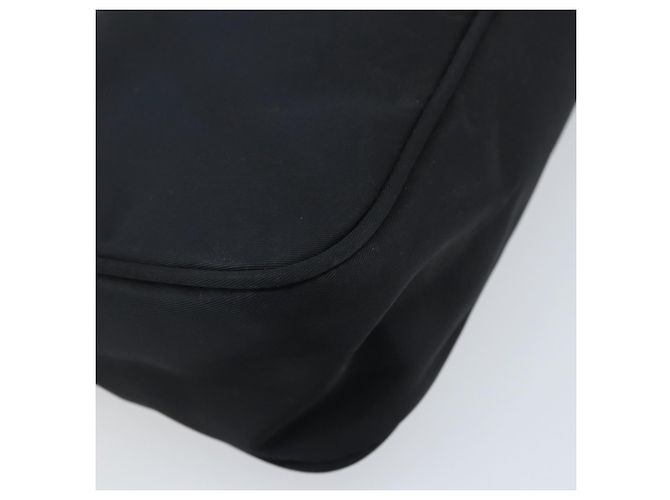 PRADA Borsa Pouch in Nylon Nero Argento Auth YKZ309 - vista 16