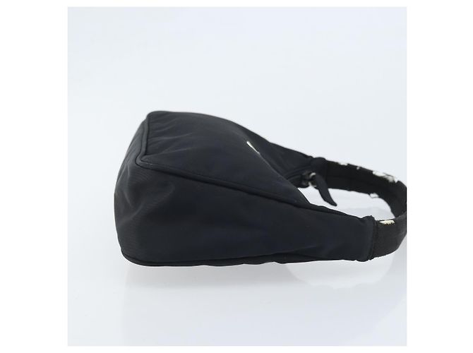 PRADA Borsa Pouch in Nylon Nero Argento Auth YKZ309 - vista 3