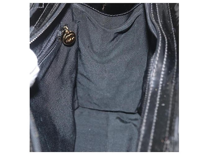 CHANEL COCO Borsa Tote in pelle lucida Nera Oro CC Auth BAZ868 Nero D'oro - vista 20